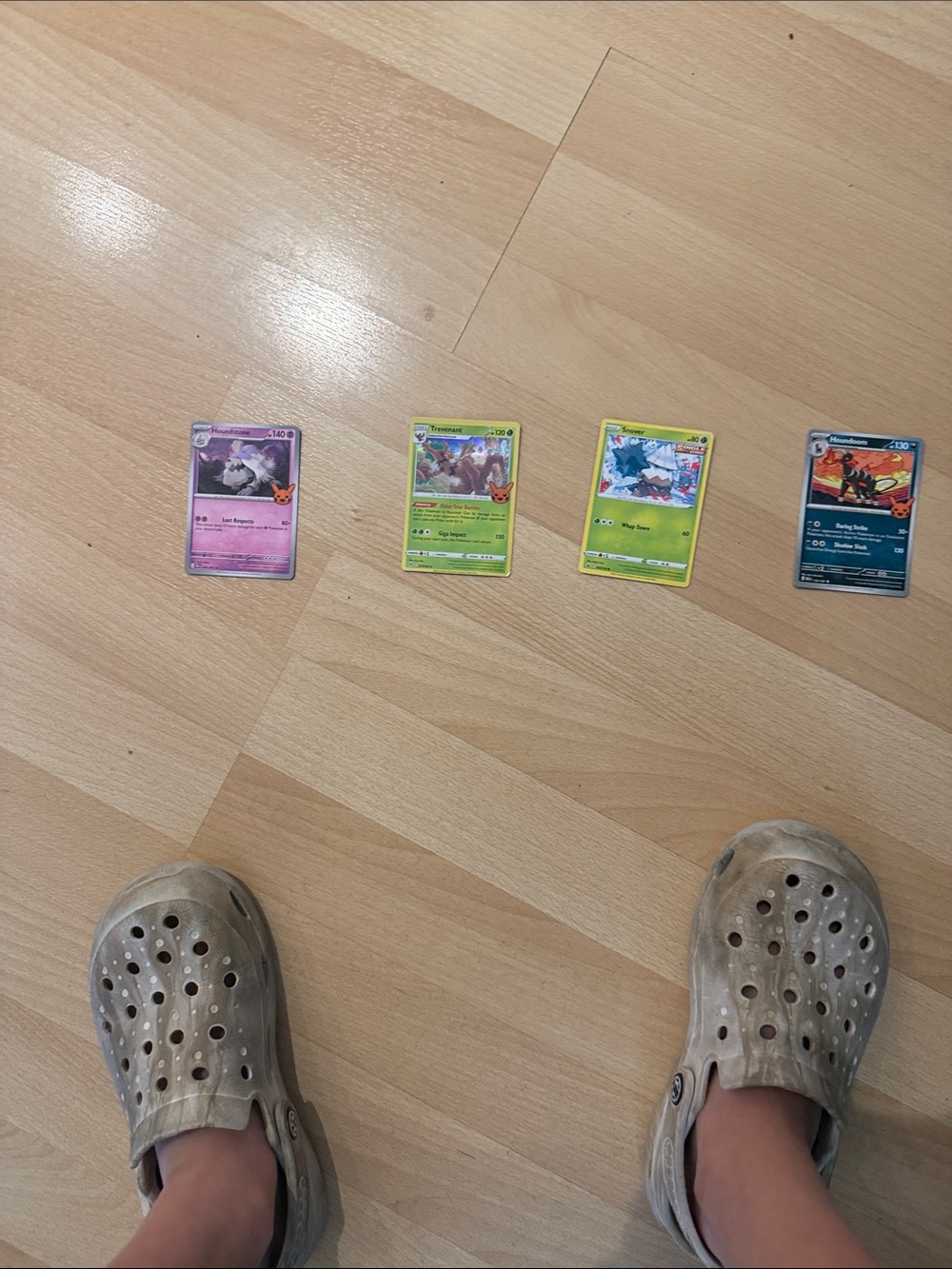 Pokemon Single Cards - Purple, Green, Yellow, Blue